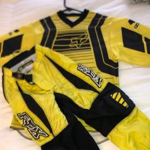 Youth Fox Dirt Bike Pants and Shirt